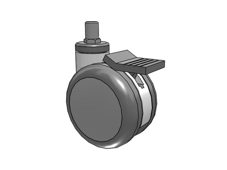Twin-Med TM Caster with 4 x 2.6094 Wheel