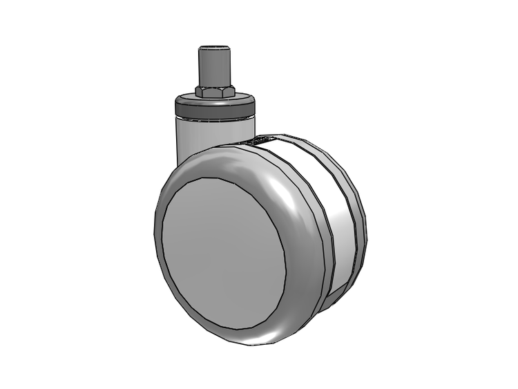 Twin-Med TM Caster with 4 x 2.6094 Wheel