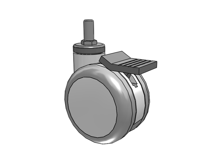 Twin-Med TM Caster with 4 x 2.6094 Wheel