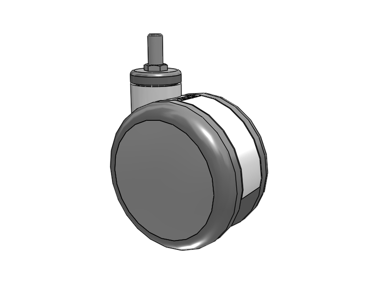 Twin-Med TM Caster with 5 x 3 Wheel