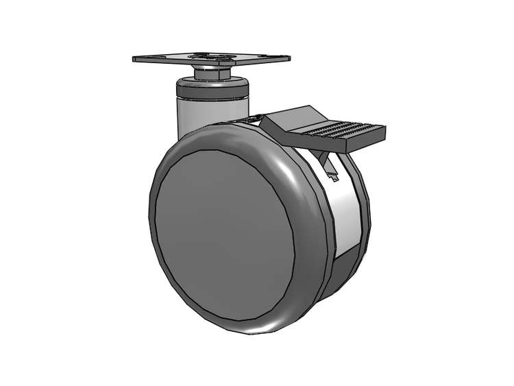 Twin-Med TM Caster with 5 x 3 Wheel