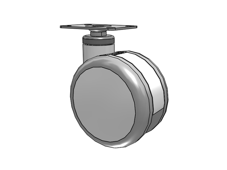 Twin-Med TM Caster with 5 x 3 Wheel