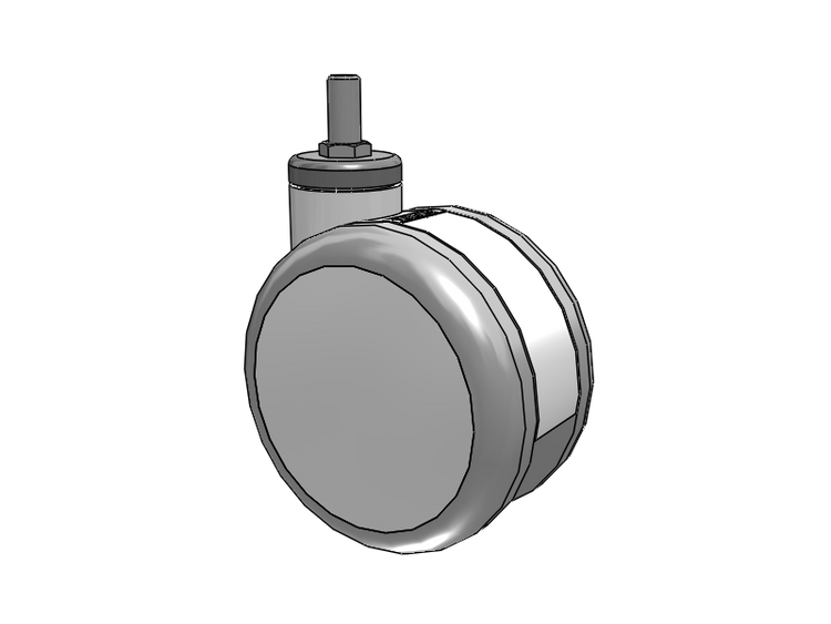Twin-Med TM Caster with 5 x 3 Wheel