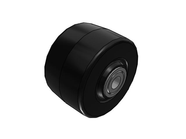 TM Phenolic 3-1/4 x 2 Wheel with Straight Bearing