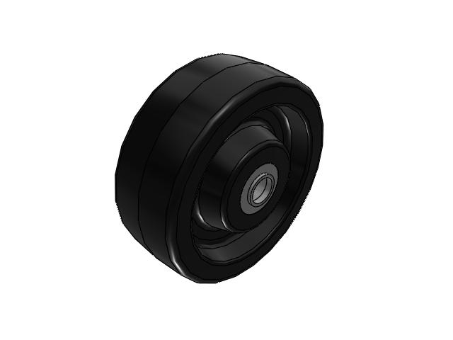 TM Phenolic 8 x 3 Wheel with Tapered Bearing