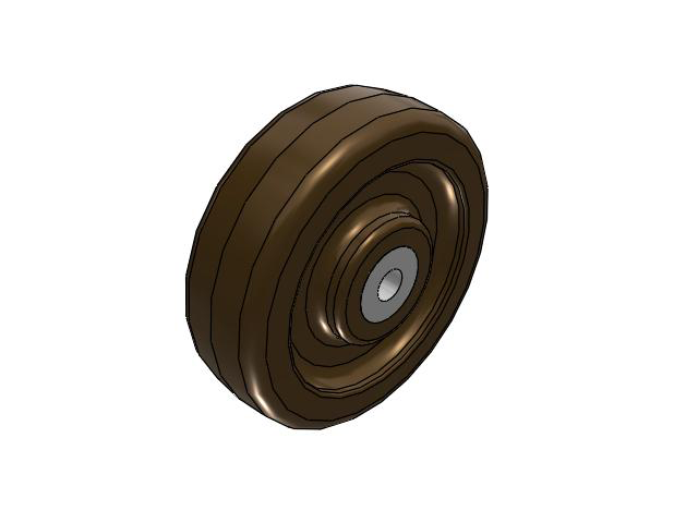 TR High-Heat Phenolic 5 x 1-1/2 Wheel with Straight Bearing