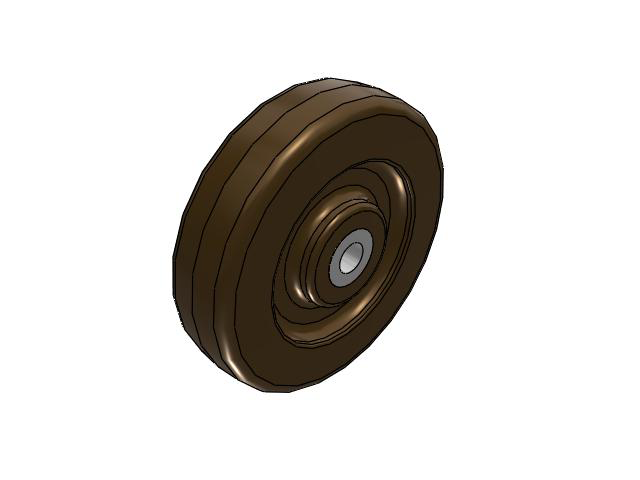 TR High-Heat Phenolic 6 x 1-1/2 Wheel with Straight Bearing