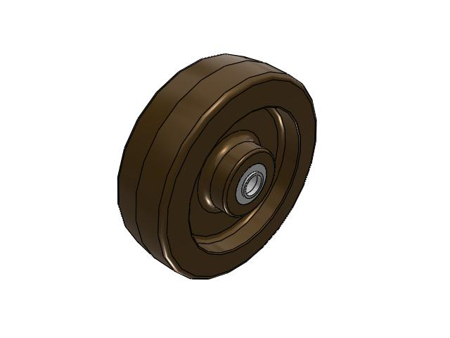 TR High-Heat Phenolic 10 x 3 Wheel with Tapered Bearing
