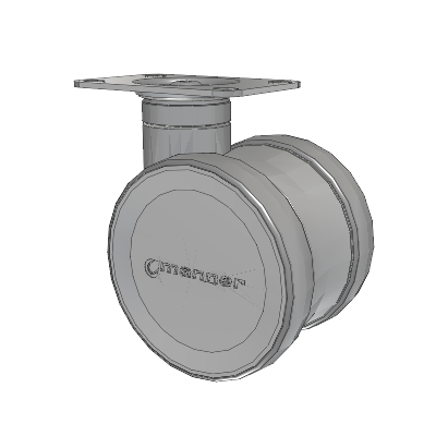 Twist Top Plate Swivel Caster with 100 x 2 TPU (95a) Wheel