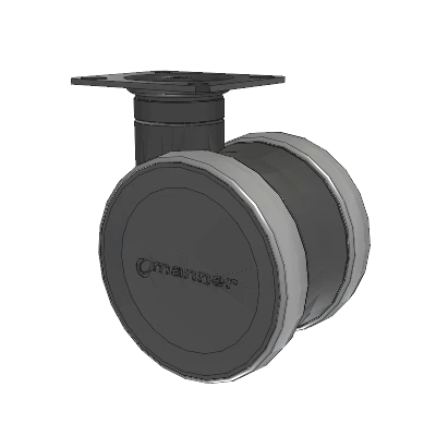 Twist Top Plate Swivel Caster with 100 x 2 TPU (95a) Wheel