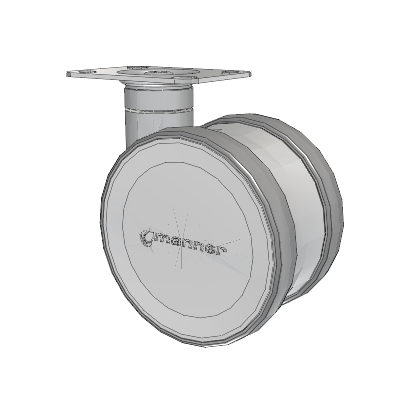Twist Top Plate Swivel Caster with 125 x 2 TPU (95a) Wheel