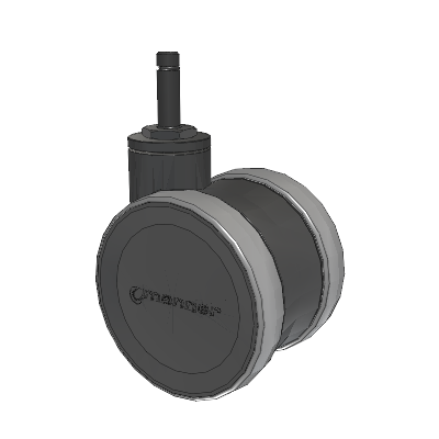 Twist Grip Ring Caster with 100 x 2 TPU (95a) Wheel