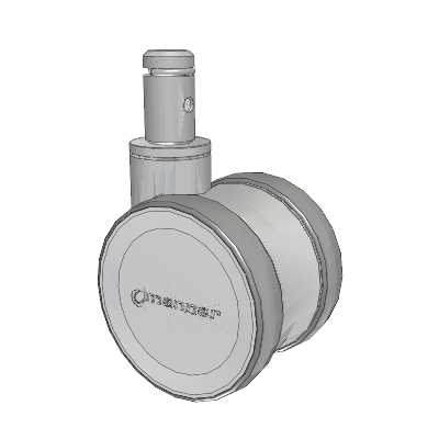 Twist Round Stem Caster with 100 x 2 TPU (95a) Wheel