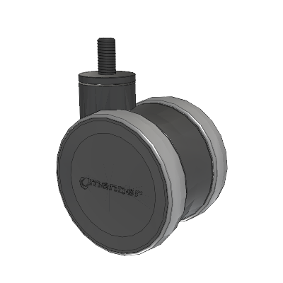 Twist Threaded Stem Caster with 100 x 2 TPU (95a) Wheel