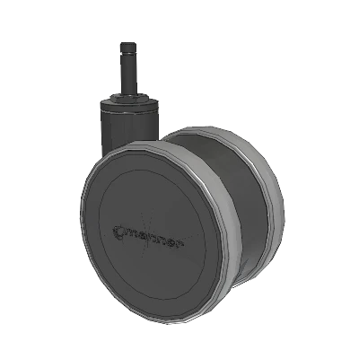 Twist Grip Ring Caster with 125 x 2 TPU (95a) Wheel