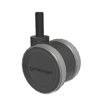 Twist Threaded Stem Caster with 75 x 2 TPU (95a) Wheel