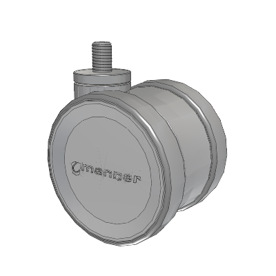 Twist Threaded Stem Caster with 75 x 2 TPU (95a) Wheel