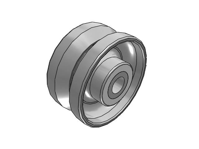 VF Drop Forged Steel V-Groove 8 x 4 Wheel with Straight Roller Bearing