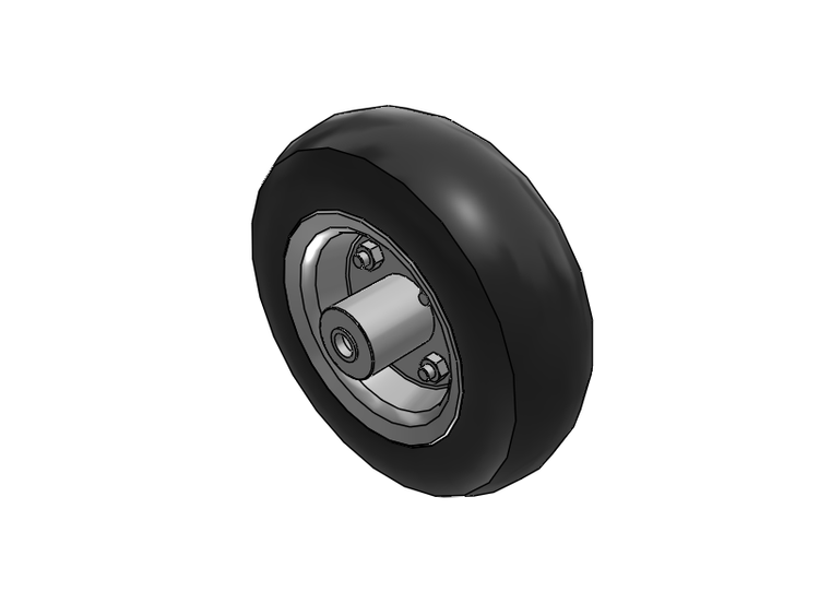 Pneumatic 2.80/2.50-4 8 x 2.8 Wheel with Precision Ball Bearing