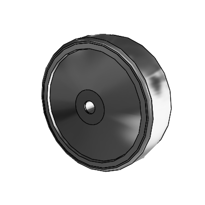 Neoprene CHX Neoprene Rubber 3.9370 x 1.2500 Wheel with Precision Ball Bearing