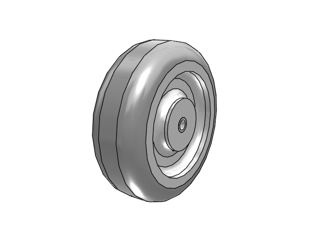 XX XB Shopping Cart Wheels 4.0000 x 1.3750 with Annular Ball Bearing