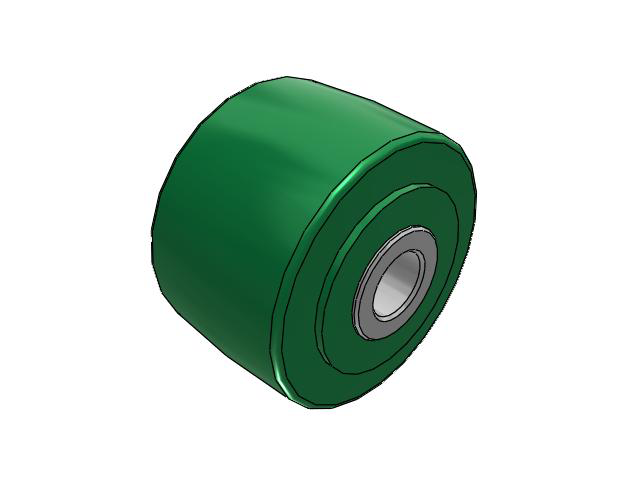XI X-treme Solid Polyurethane 3-1/4 x 2 Wheel with Delrin Bearing