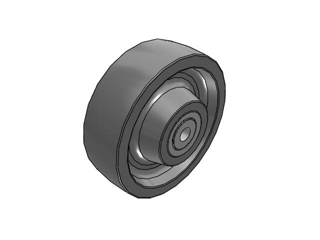 XP X-treme Plus Solid Polyurethane 8 x 2-1/2 Wheel with Roller Bearing