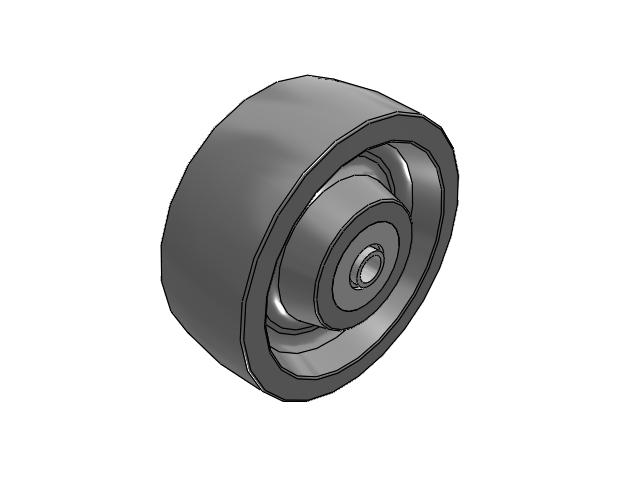 XP X-treme Plus Solid Polyurethane 8 x 3 Wheel with Precision Ball Bearing