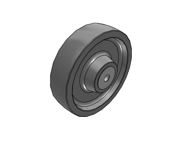 XP X-treme Plus Solid Polyurethane 10 x 2-1/2 Wheel with Delrin Bearing