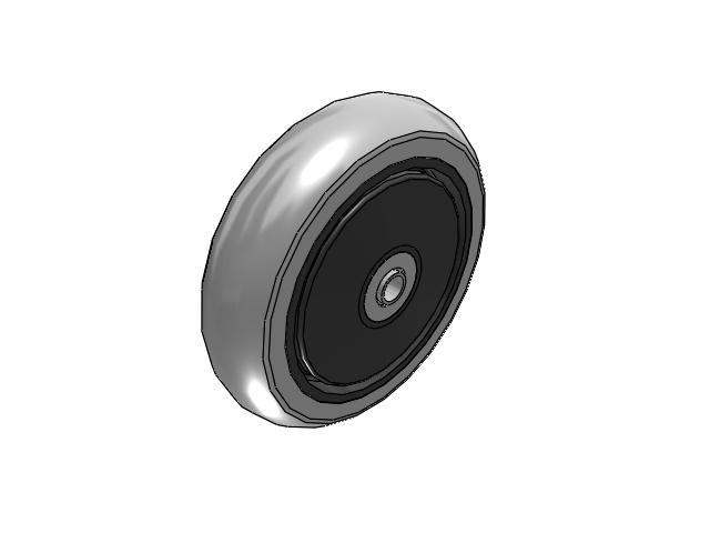 XR X-tra Soft Rubber Wheels 5 x 1-1/4 with Precision Ball Bearing