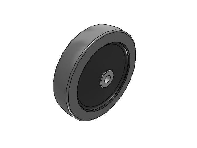 XS X-tra Soft Rubber Wheels 6 x 1-1/4 with Delrin Bearing