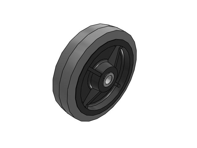 XS X-tra Soft Rubber Wheels 8 x 2 with Delrin Bearing