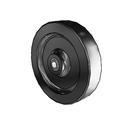 Polyolefin 4 x 0.875 Wheel with Delrin Bearing