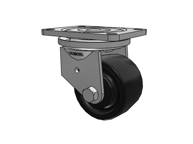 21 Series Top Plate Swivel Zinc Caster with 3 x 1.81 NG - Maxim Nylon Wheel