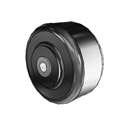 Phenolic Phenolic Resin 3 x 1.5 Wheel with Roller Bearing