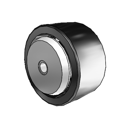 Polyolefin 3 x 1.5 Wheel with Delrin Bearing