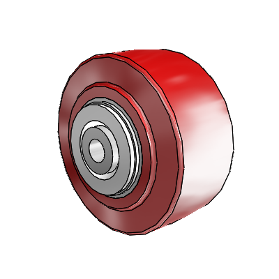 Polyurethane Hi-Tech HI-TECH Polyurethane Polyolefin 3 x 1.5 Wheel with Delrin Bearing