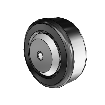 Phenolic Phenolic Resin 4 x 1.5 Wheel with Delrin Bearing