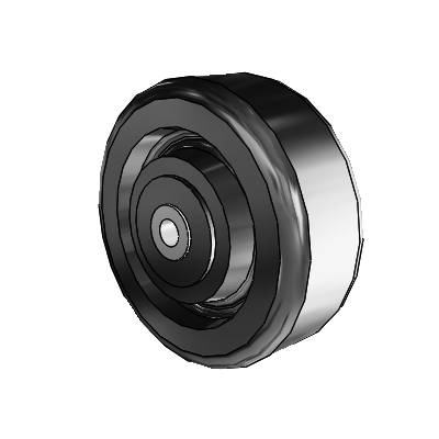 Phenolic Phenolic Resin 4 x 1.5 Wheel with Roller Bearing