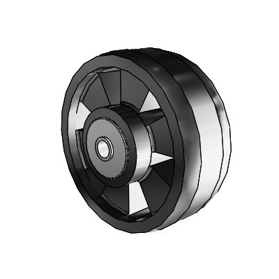 Maxim Thermoplastic Compound 4 x 1.5 Wheel with Pedestal Precision Ball Bearing