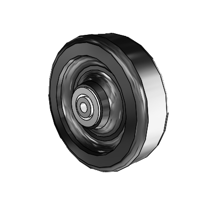 Phenolic Phenolic Resin 5 x 1.5 Wheel with Delrin Bearing