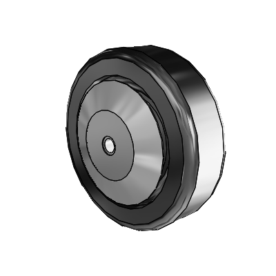 Phenolic Phenolic Resin 5 x 1.5 Wheel with Pedestal Precision Ball Bearing
