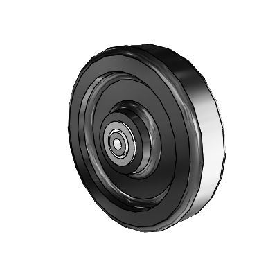 Phenolic Phenolic Resin 6 x 1.5 Wheel with Delrin Bearing