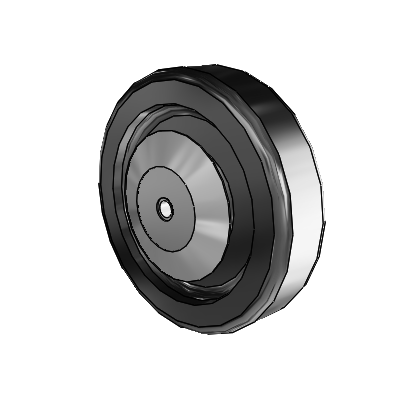 Phenolic Phenolic Resin 6 x 1.5 Wheel with Pedestal Precision Ball Bearing