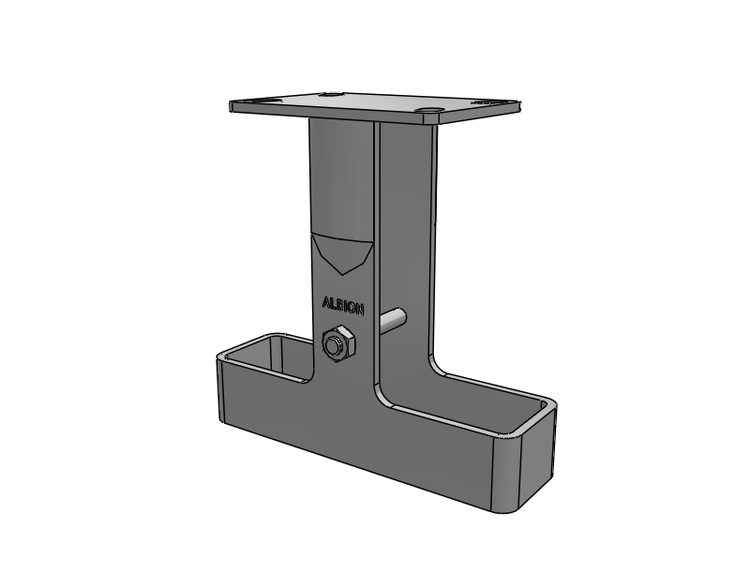 38 Series Maintenance Free Top Plate Rigid Caster with 8 x 2 Black Polymer NX - Trionix High Impact Polymer Wheel