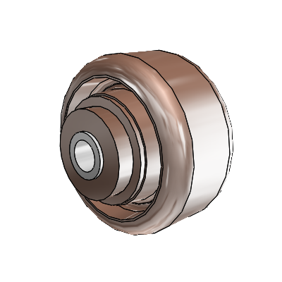 Thermo Nylon Resin 3 x 1.5 Wheel with Plain Bearing