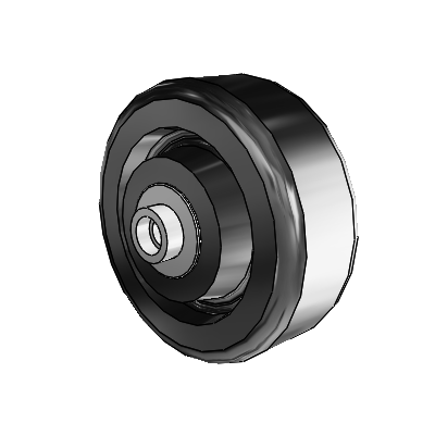 Phenolic Phenolic Resin 4 x 1.5 Wheel with Pedestal Precision Ball Bearing