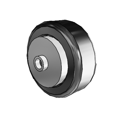 Phenolic Phenolic Resin 4 x 1.5 Wheel with Pedestal Precision Ball Bearing