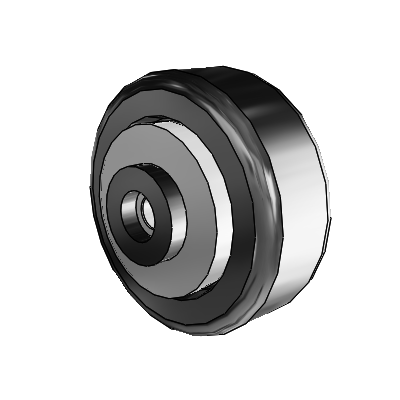 Phenolic Phenolic Resin 4 x 1.5 Wheel with Roller Bearing