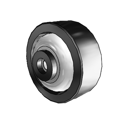 Polyolefin 4 x 1.5 Wheel with Delrin Bearing